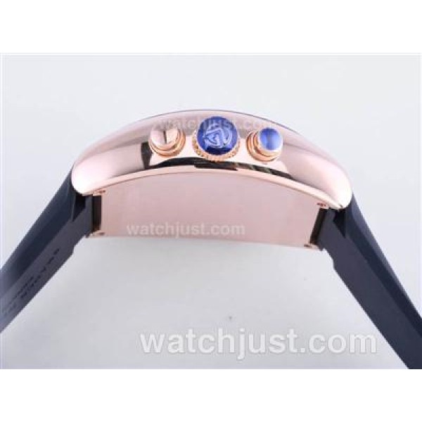 Franck Muller Casablanca Chrono Swiss Valjoux 7750 Movement with Rose Gold Case