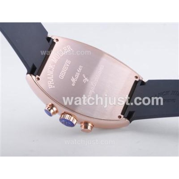 Franck Muller Casablanca Chrono Swiss Valjoux 7750 Movement with Rose Gold Case