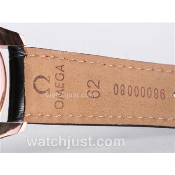 Omega Railmaster Automatic Rose Gold Case with Black Dial-Limited Edition