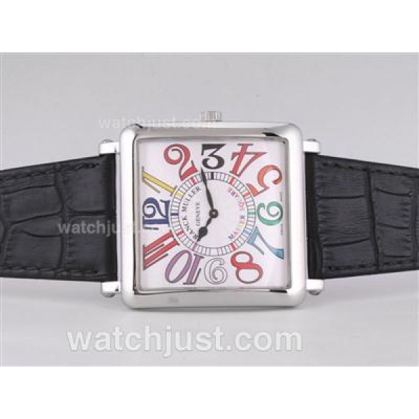 Franck Muller Master Square with White Dial-Colorful Number Marking-42MM