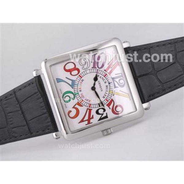 Franck Muller Master Square with White Dial-Colorful Number Marking-42MM
