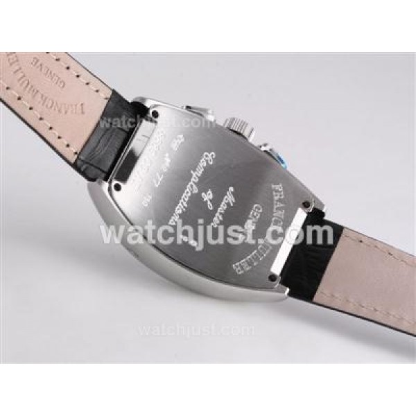 Franck Muller Casablanca Chronograph Swiss Valjoux 7750 Movement with White Dial