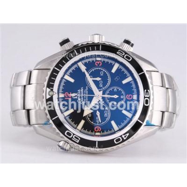 Best Quality Omega Seamaster Planet Ocean 45.5 Fake Watches With White Dials For Sale