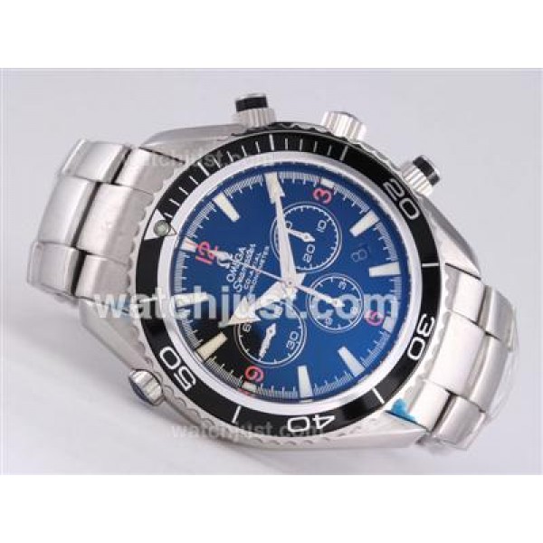 Best Quality Omega Seamaster Planet Ocean 45.5 Fake Watches With White Dials For Sale