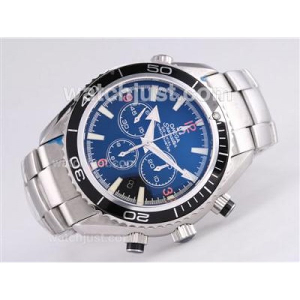 Best Quality Omega Seamaster Planet Ocean 45.5 Fake Watches With White Dials For Sale