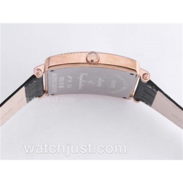Franck Muller Master Square Rose Gold Case with White Dial-Colorful Number Marking-42MM