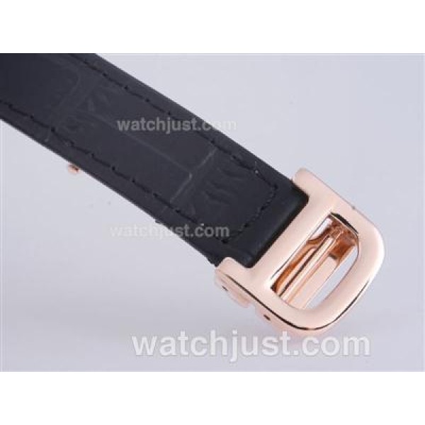 Cartier Argent Rose Gold Case with White Dial