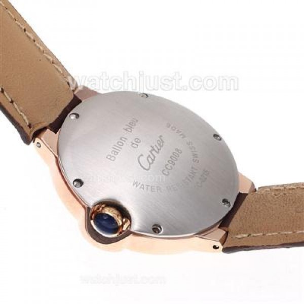 Cartier Ballon Bleu de Cartier Rose Gold Case with White Dial-Medium Size