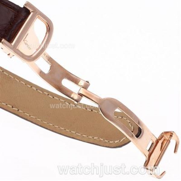 Cartier Ballon Bleu de Cartier Rose Gold Case with White Dial-Medium Size