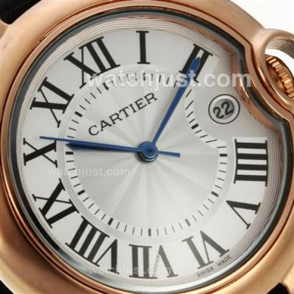 Cartier Ballon Bleu de Cartier Rose Gold Case with White Dial-Medium Size