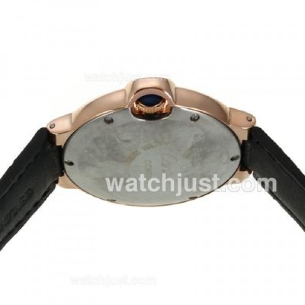 Cartier Ballon Bleu de Cartier Rose Gold Case with White Dial-Medium Size