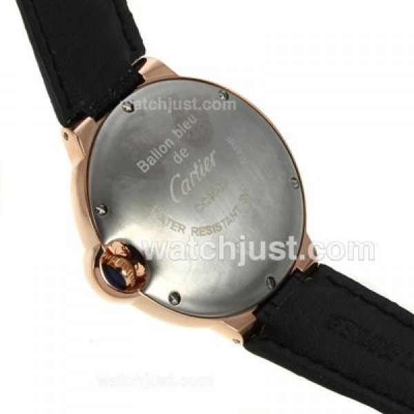 Cartier Ballon Bleu de Cartier Rose Gold Case with White Dial-Medium Size