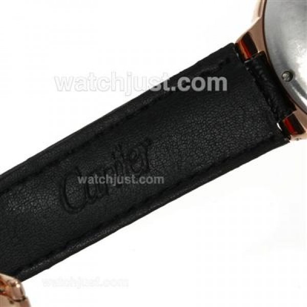 Cartier Ballon Bleu de Cartier Rose Gold Case with White Dial-Medium Size