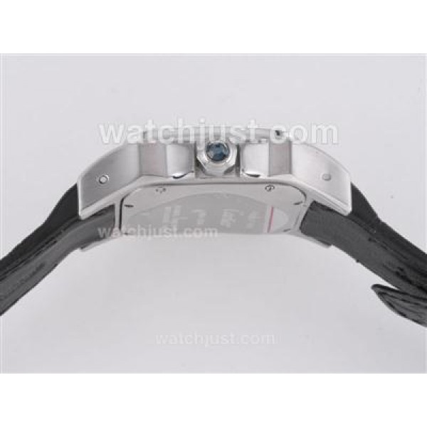 Cartier Santos 100 Automatic with Black Dial