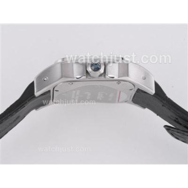 Cartier Santos 100 Automatic with Black Dial