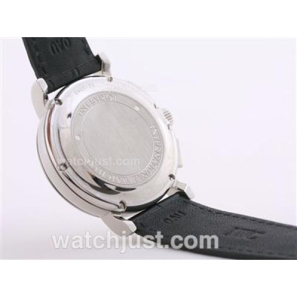 IWC Portofino Chronograph Swiss Valjoux 7750 Movement with White Dial