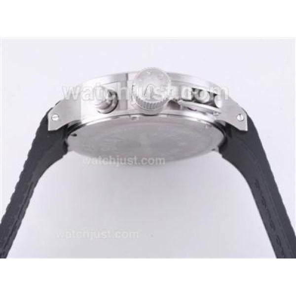 U-Boat Italo Fontana Working Chronograph with White Marking- Rubber Strap