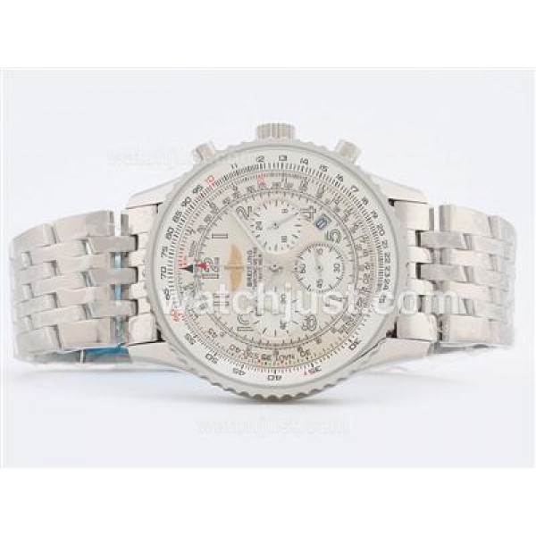 Breitling Navitimer Working Chronograph with White Dial-Number Marking