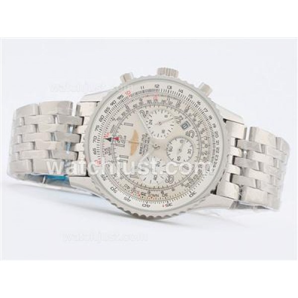 Breitling Navitimer Working Chronograph with White Dial-Number Marking