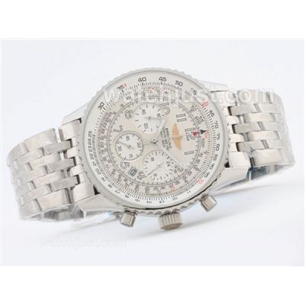Breitling Navitimer Working Chronograph with White Dial-Number Marking