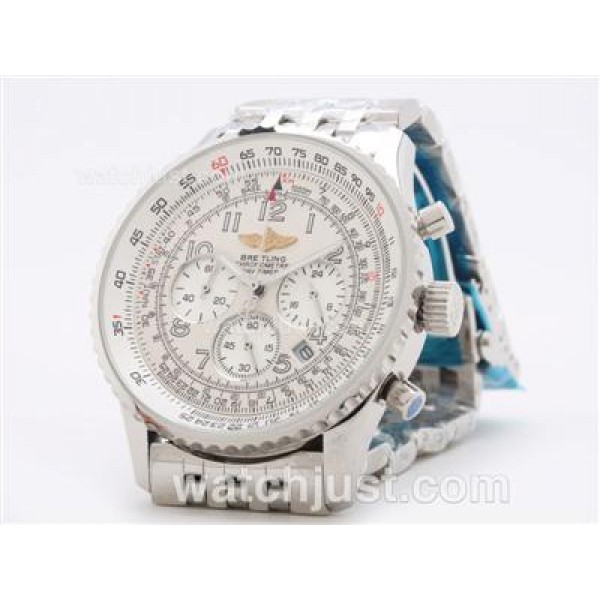 Breitling Navitimer Working Chronograph with White Dial-Number Marking