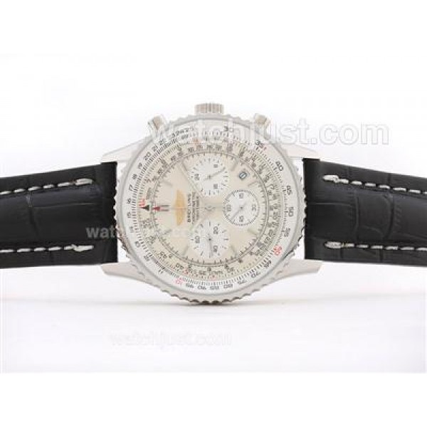 Breitling Navitimer Working Chronograph with White Dial - Stick Marking