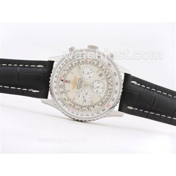 Breitling Navitimer Working Chronograph with White Dial - Stick Marking