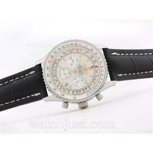 Breitling Navitimer Working Chronograph with White Dial - Stick Marking