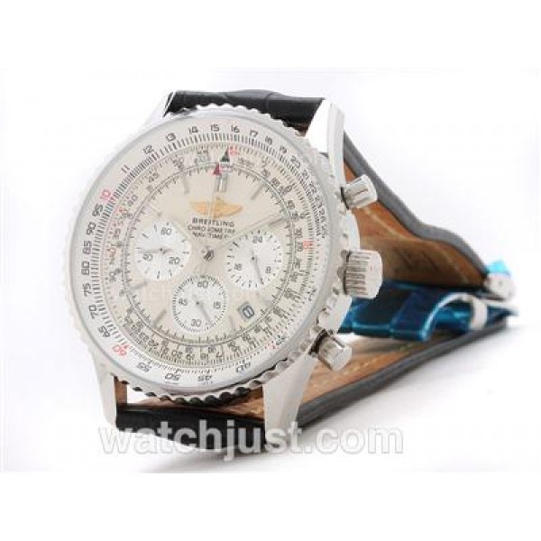 Breitling Navitimer Working Chronograph with White Dial - Stick Marking