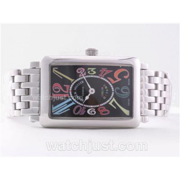 Franck Muller Long Island with Black Dial-Lady Size