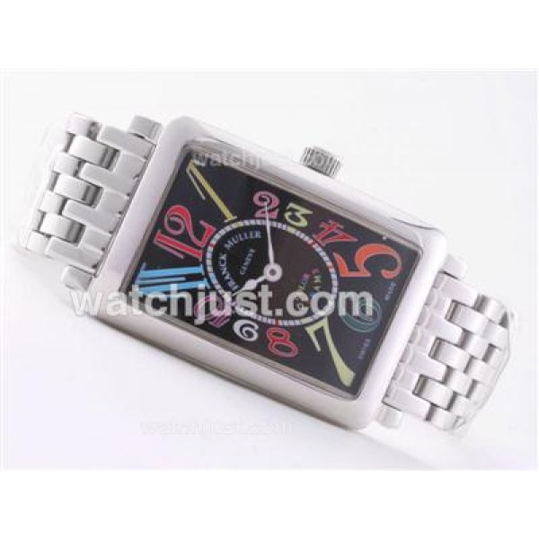 Franck Muller Long Island with Black Dial-Lady Size
