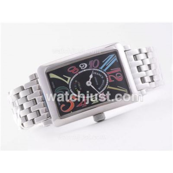 Franck Muller Long Island with Black Dial-Lady Size
