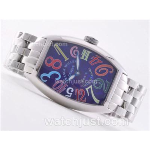 Franck Muller Crazy Hours Automatic with Blue Dial