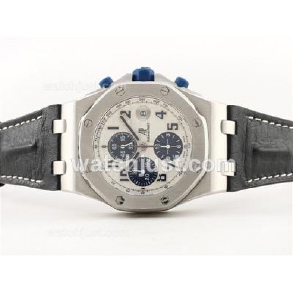 UK Swiss Replica Audemars Piguet Royal Oak Chrono Swiss Valjoux 7750 Movement With Blue Markers-Sec@12 Watches