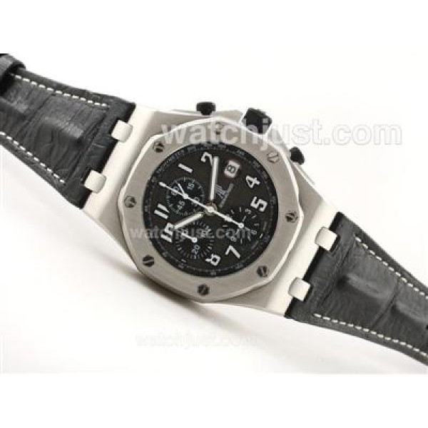 UK Swiss Made Audemars Piguet Royal Oak Replica Watches With Black Dials For Men
