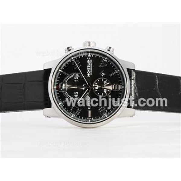 Montblanc Flyback Working Chronograph Black Dial-New Version
