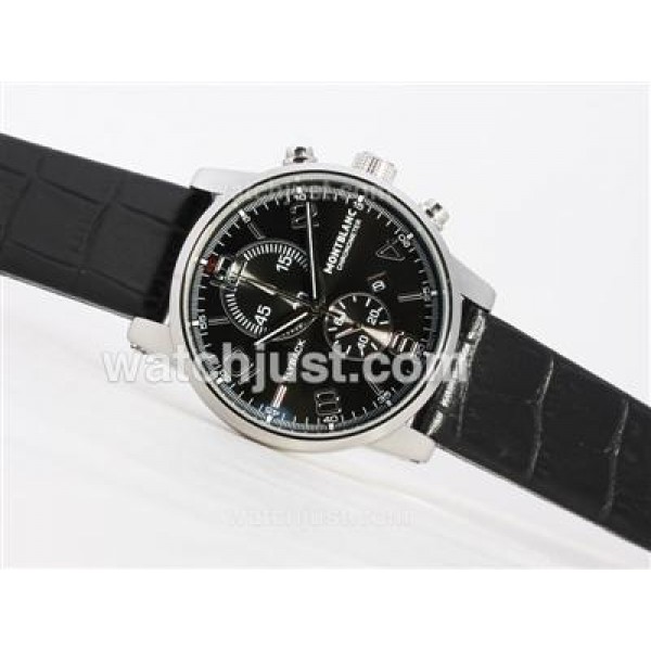 Montblanc Flyback Working Chronograph Black Dial-New Version