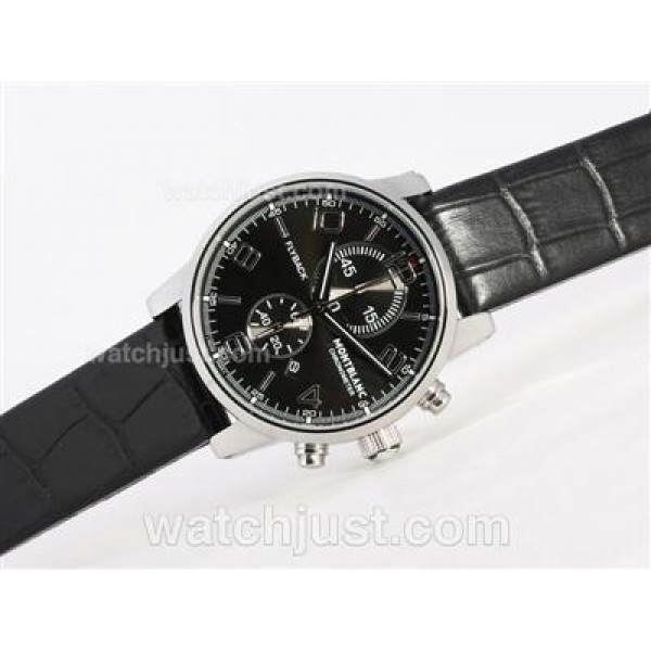 Montblanc Flyback Working Chronograph Black Dial-New Version