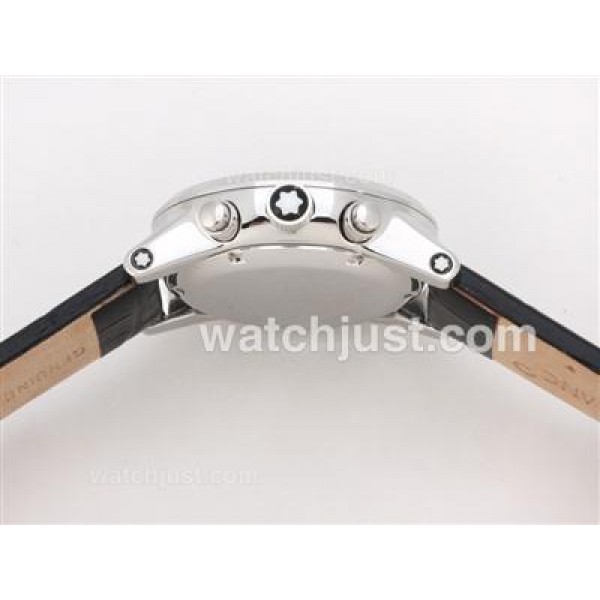 Montblanc Flyback Working Chronograph Black Dial -Rose Gold Marking