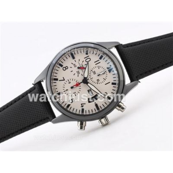 IWC 3789 Top Gun Pilot Chrono Swiss Valjoux 7750 Movement-Full Ceramic Case
