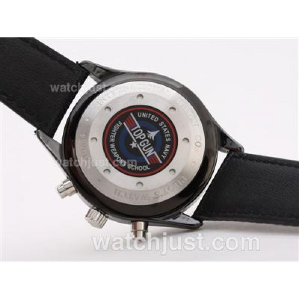 IWC 3789 Top Gun Pilot Chrono Swiss Valjoux 7750 Movement-Full Ceramic Case