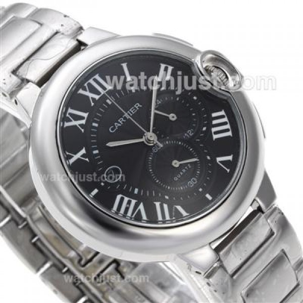 Cartier Ballon Bleu de Cartier Working Chrono SS Case with Black Dial