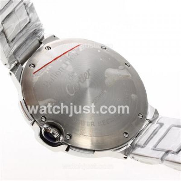 Cartier Ballon Bleu de Cartier Working Chrono SS Case with Black Dial