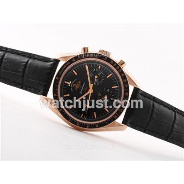 Omega Speedmaster 50th Anniversary Chronograph Lemania Movement -Rose Gold Case