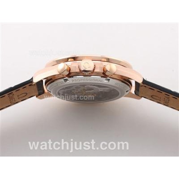 Omega Speedmaster 50th Anniversary Chronograph Lemania Movement -Rose Gold Case