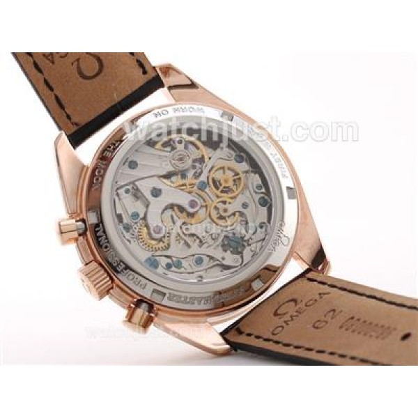 Omega Speedmaster 50th Anniversary Chronograph Lemania Movement -Rose Gold Case