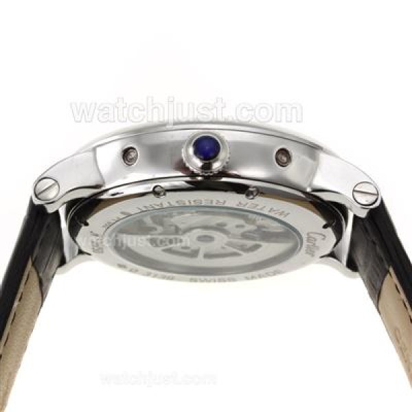 Cartier Ballon Bleau De Cartier Tourbillon Automatic with White Dial-AR Coating