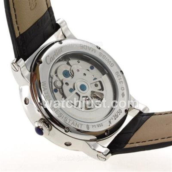 Cartier Ballon Bleau De Cartier Tourbillon Automatic with White Dial-AR Coating