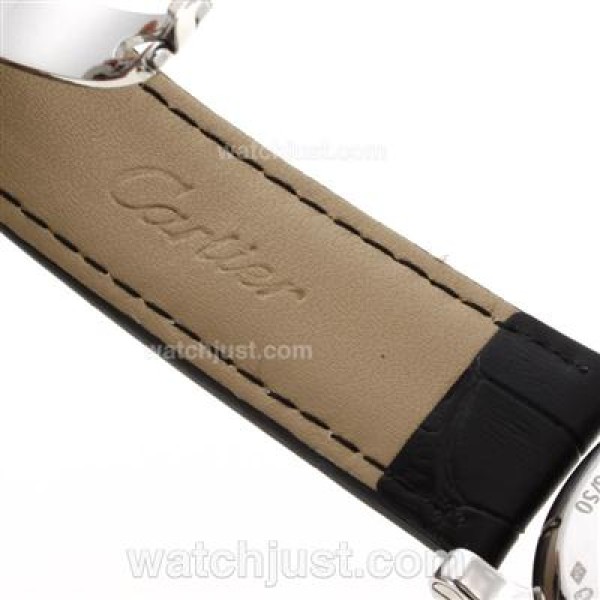 Cartier Ballon Bleau De Cartier Tourbillon Automatic with White Dial-AR Coating