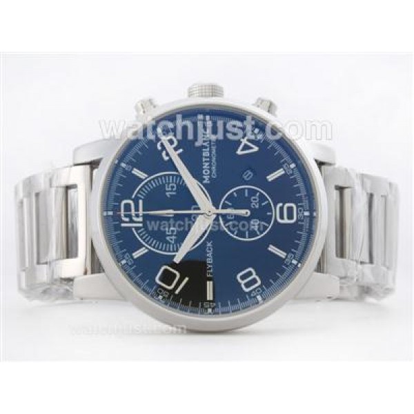 Montblanc Flyback Working Chronograph with Black Dial S/S